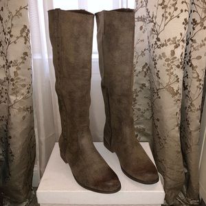 Mia Piperr Tall Riding Boots Taupe Sz11
